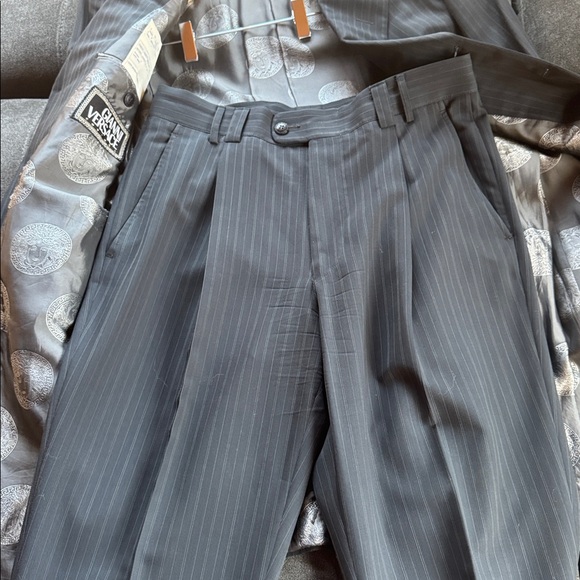 Versace Dark Pinstripe Suit - Picture 7 of 15